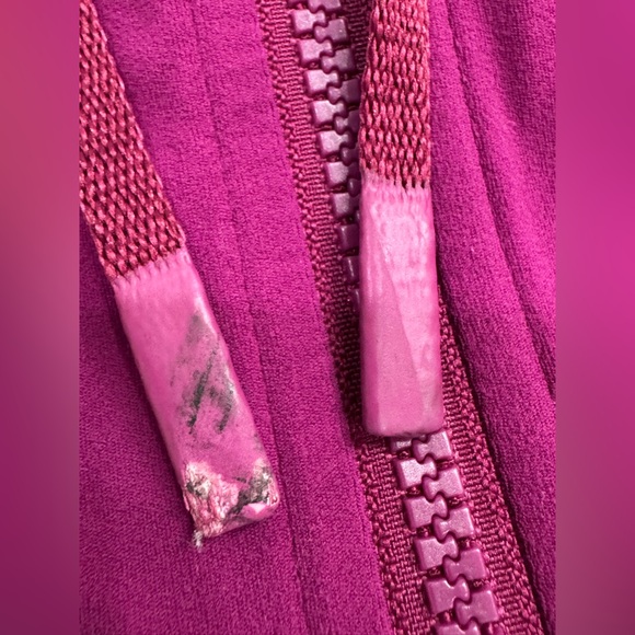Lululemon Hooded Define Jacket Zip Front Logo Fuschia Women Sz 8 - Picture 9 of 15